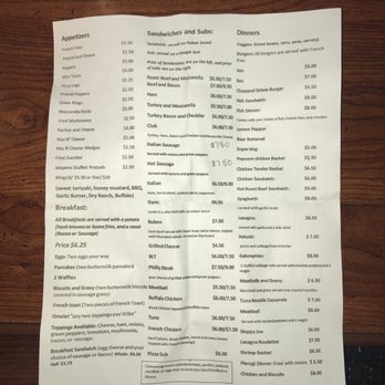 The Pit Stop - a menu on a table - Diners Near Me - Tidioute, Pennsylvania The Pit Stop - a menu on a table - Diners Near Me - Tidioute, Pennsylvania
