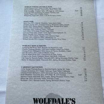 Wolfdale's Cuisine Unique - Wine List - Part 2 - New American Near Me - Tahoe City, California Wolfdale's Cuisine Unique - Wine List - Part 2 - New American Near Me - Tahoe City, California