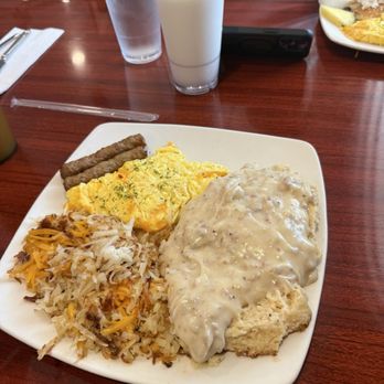 Mom's Kitchen - 2 Biscuits & Sausage Gravy. Hash Browns Two Eggs - Diners Near Me - Fort Lauderdale, Florida Mom's Kitchen - 2 Biscuits & Sausage Gravy. Hash Browns Two Eggs - Diners Near Me - Fort Lauderdale, Florida