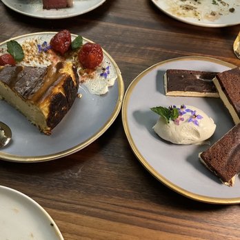 Intercrew - Dessert: Basque Cheesecake ($14) and Ice Cream Sandwiches ($10) - Cocktail Bars Near Me - Los Angeles, California Intercrew - Dessert: Basque Cheesecake ($14) and Ice Cream Sandwiches ($10) - Cocktail Bars Near Me - Los Angeles, California