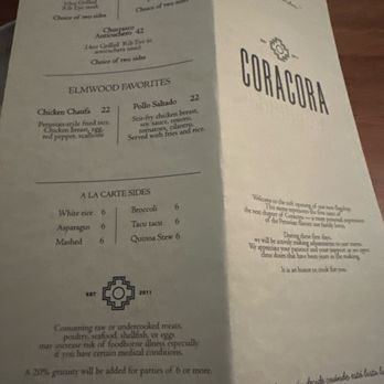 Coracora - drink menu - Peruvian Near Me - West Hartford, Connecticut