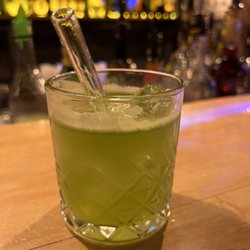 Wasserstoff - Gin Basil Smash , lecker! WasserStoffBarStralsund