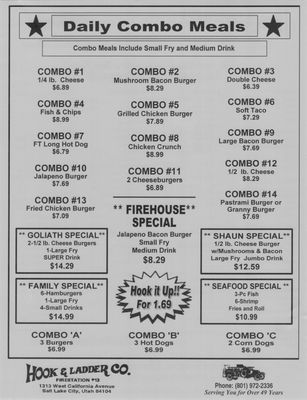 Menu photo 4 Hook And Ladder Salt Lake City, UT