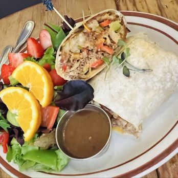 Hollywood Cafe - Cheesesteak burrito w/salad - Breakfast & Brunch Near Me - San Francisco, California