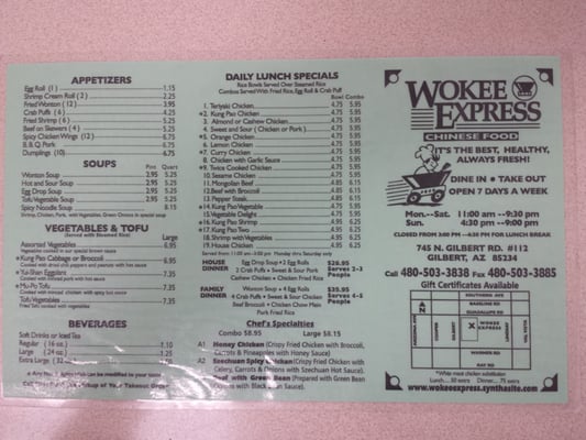 Menu photo 3 Wokee Express Gilbert, AZ Menu photo 3 Wokee Express Gilbert, AZ