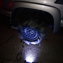 Cruz's Tire services - Blow out