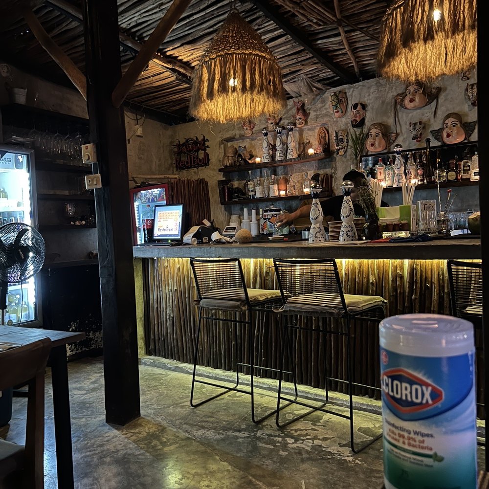 Loco Tulum - Bar area - Mediterranean Near Me - Tulum, ROO Loco Tulum - Bar area - Mediterranean Near Me - Tulum, ROO