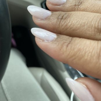 EB Nail Studio - Blotchy color and flooding. - Nail Salons Near Me - Sherman Oaks, California