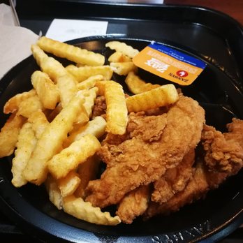 Zaxbys - Chicken tenders combo without slaw. Chicken tenders are very salty by itself - Fast Food Near Me - Greenville, North Carolina Zaxbys - Chicken tenders combo without slaw. Chicken tenders are very salty by itself - Fast Food Near Me - Greenville, North Carolina