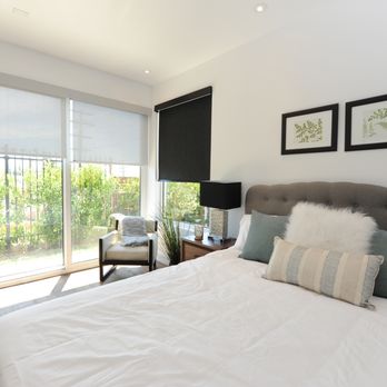 3 Blind Mice Window Coverings - Beautiful Roller Shades in a bedroom1 - Shades & Blinds Near Me - Sacramento, California 3 Blind Mice Window Coverings - Beautiful Roller Shades in a bedroom1 - Shades & Blinds Near Me - Sacramento, California