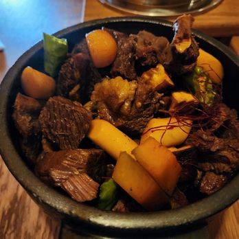Moono - Galbi Jjim - soy braised prime beef, pyogo mushroom, shishito pepper - Korean Near Me - New York, New York