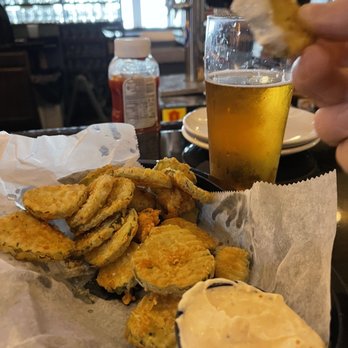 The Proper Brewing Company - Fried pickles with a horseradish dip! I'm a friend pickle fan, however the dip was tasty with every bite. - Breweries Near Me - Quakertown, Pennsylvania