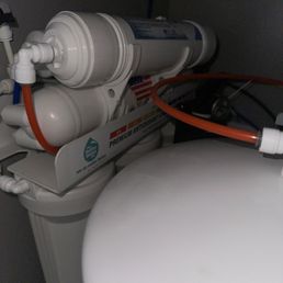 Under sink, water filtration system Under sink, water filtration system