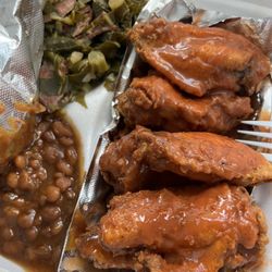 Burnin Barber-Que And More - Wing dinner