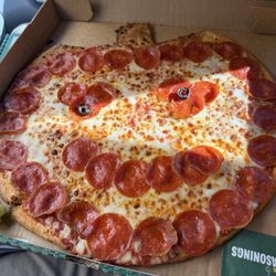 Papa Johns Pizza - The Jack-o'-lantern Pizza