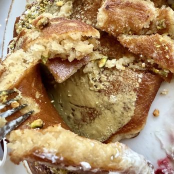 Valley Kitchen - Pistachio spread inside pancakes - Breakfast & Brunch Near Me - Wexford, Pennsylvania Valley Kitchen - Pistachio spread inside pancakes - Breakfast & Brunch Near Me - Wexford, Pennsylvania