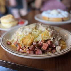 Wild Huckleberry - Hash brown omelette