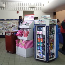 USPS - Typical post office with cards and other items for sale before you get to the counter.