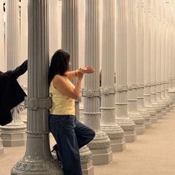 Urban Light at LACMA - Checking the time