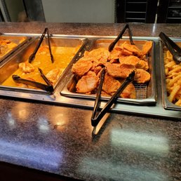 Fried and baked chicken, fries, etc. Fried and baked chicken, fries, etc.