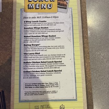Pluckers Wing Bar - Plano - Lunch - Chicken Wings Near Me - Plano, Texas Pluckers Wing Bar - Plano - Lunch - Chicken Wings Near Me - Plano, Texas