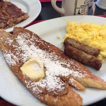 My Diner - Number five special. French toast, scrambled eggs and sausage. - Sandwiches Near Me - Melrose, Massachusetts My Diner - Number five special. French toast, scrambled eggs and sausage. - Sandwiches Near Me - Melrose, Massachusetts
