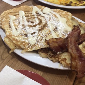 Ruby Sunshine Chattanooga - Duo of pancakes. Cinnamon swirl (pretty good) and white chocolatey bread pudding (amazing!) - Breakfast & Brunch Near Me - Chattanooga, Tennessee Ruby Sunshine Chattanooga - Duo of pancakes. Cinnamon swirl (pretty good) and white chocolatey bread pudding (amazing!) - Breakfast & Brunch Near Me - Chattanooga, Tennessee