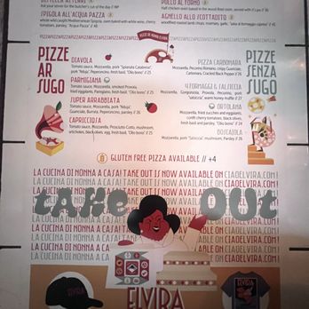 Elvira - Menu - Italian Near Me - San Diego, California