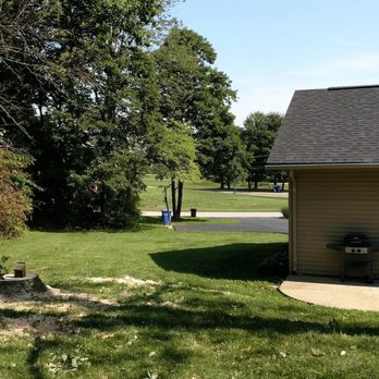 Wright Lawn Care - a yard with a tree and a house in the background - Tree Services Near Me