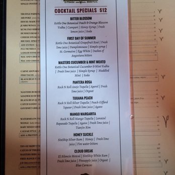 Masters Kitchen and Cocktail - Cocktail specials. Happy Fri-yay! - New American Near Me - Oceanside, California Masters Kitchen and Cocktail - Cocktail specials. Happy Fri-yay! - New American Near Me - Oceanside, California