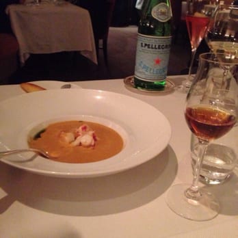 Charleston - Lobster soup comes with an almost whiskey taste smokey old wine - amazing pairing, brilliant food! - New American Near Me - Baltimore, Maryland