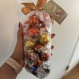a bag of lindt chocolates a bag of lindt chocolates