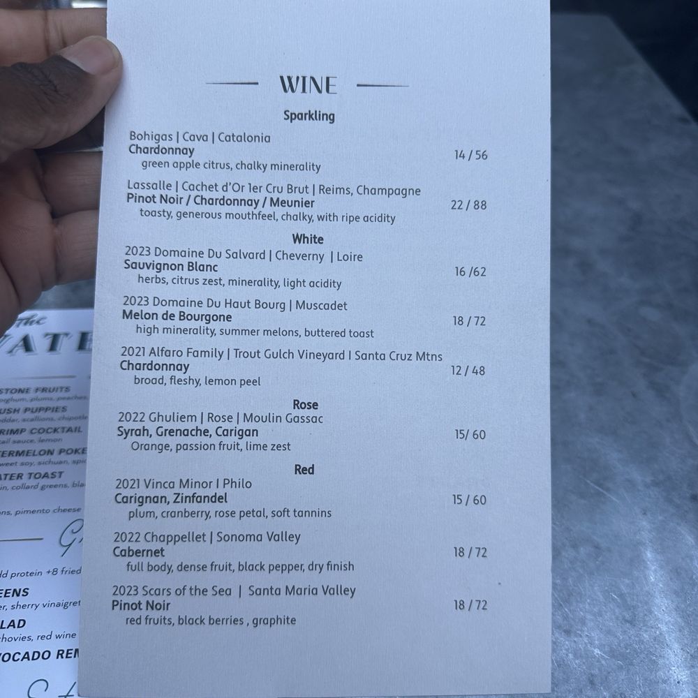 The Bywater - Wine menu - Cajun/Creole Near Me - Los Gatos, California The Bywater - Wine menu - Cajun/Creole Near Me - Los Gatos, California