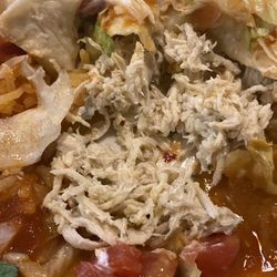 Cazadores Mexican Restaurant - Plain boiled chicken with no spices and cold in the middle