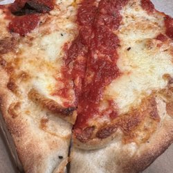 Patio Italian Kitchen - Grandma slices cut in triangles, simply genius!