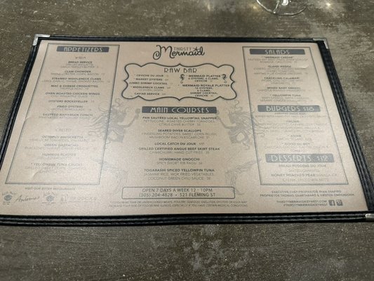 Menu photo 5 Thirsty Mermaid Raw Bar Restaurant Key West, FL Menu photo 5 Thirsty Mermaid Raw Bar Restaurant Key West, FL