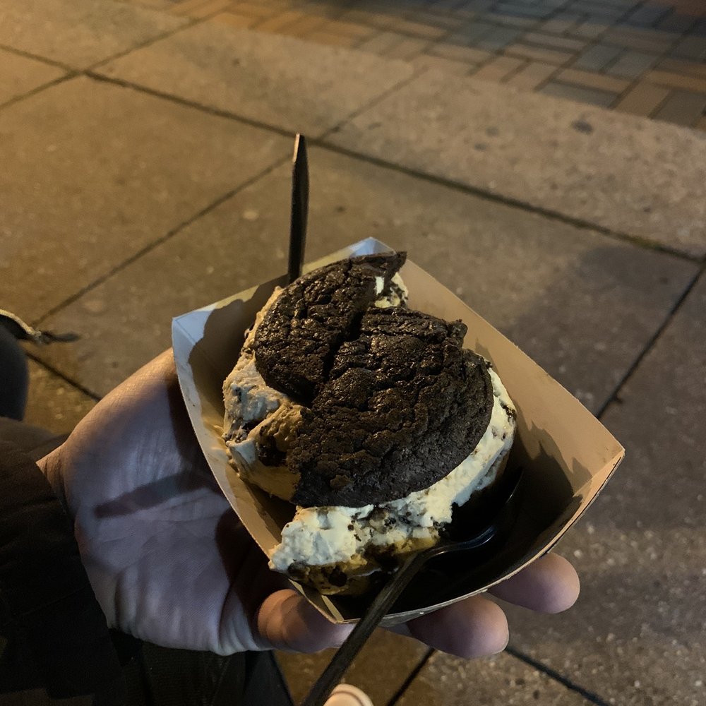 Stack Creamery - Ice Cream Sandwiches, death by chocolate cookie with cookies and cream inside - Desserts Near Me - Westwood, New Jersey Stack Creamery - Ice Cream Sandwiches, death by chocolate cookie with cookies and cream inside - Desserts Near Me - Westwood, New Jersey