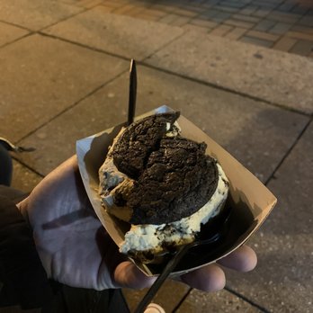 Stack Creamery - Ice Cream Sandwiches, death by chocolate cookie with cookies and cream inside - Desserts Near Me - Westwood, New Jersey Stack Creamery - Ice Cream Sandwiches, death by chocolate cookie with cookies and cream inside - Desserts Near Me - Westwood, New Jersey