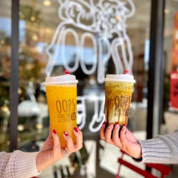 Oops Boba Tea & Coffee - Two popular drinks, mango & Lychee and Oops Matcha Special - Bubble Tea Near Me - Arcadia, California Oops Boba Tea & Coffee - Two popular drinks, mango & Lychee and Oops Matcha Special - Bubble Tea Near Me - Arcadia, California