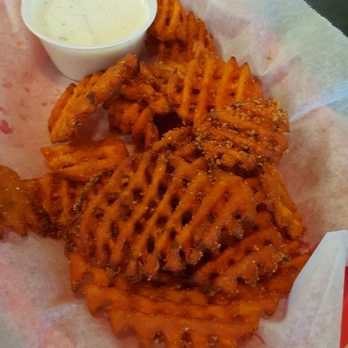 Grecian Corner - Sweet potato waffle fries with Cesar dipping sauce. - Greek Near Me - Winston Salem, North Carolina