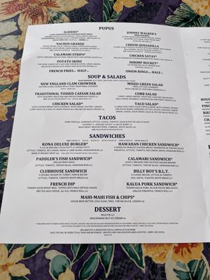 Menu photo 3 Voyagers Kailua-Kona, HI Menu photo 3 Voyagers Kailua-Kona, HI