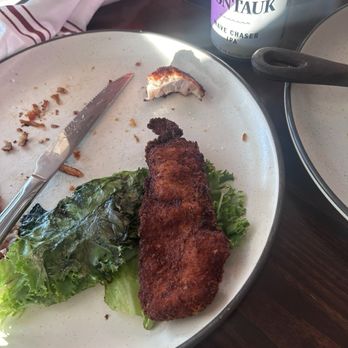 Off The Block Kitchen & Meats - Super dry and burnt "chicken tenders" for kids - Breakfast & Brunch Near Me - Sayville, New York
