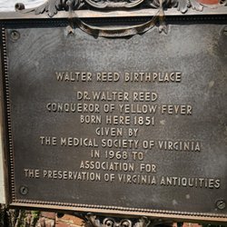 Walter Reed Birthplace - Historic marker