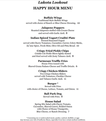 Menu photo 5 Lakota Lookout New Castle, CO Menu photo 5 Lakota Lookout New Castle, CO