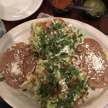 Rito's Mexican Restaurant - Chicken tostadas, double frijoles, hot and mild salsa . Extra cilantro. Mmmmm - Mexican Near Me - Aurora, Illinois Rito's Mexican Restaurant - Chicken tostadas, double frijoles, hot and mild salsa . Extra cilantro. Mmmmm - Mexican Near Me - Aurora, Illinois