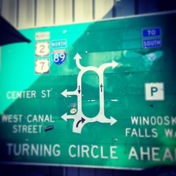 Four Quarters Brewing - The Winooski circle - yield to no one :) sign just outside Four Quarters Brewing - Breweries Near Me - Winooski, Vermont Four Quarters Brewing - The Winooski circle - yield to no one :) sign just outside Four Quarters Brewing - Breweries Near Me - Winooski, Vermont