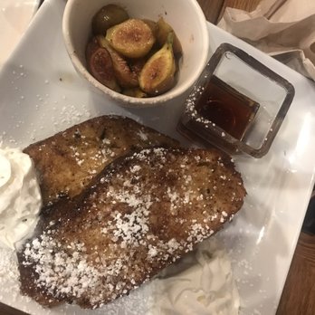 Cafe Alsace - French toast with Figs on the side - French Near Me - Decatur, Georgia