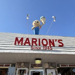 Marion's Dairy Bar - Sign out front
