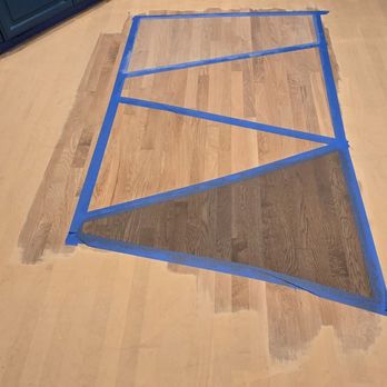 Juju Flooring - Kitchen that had been sanded and had floor choices applied for review - Flooring Near Me Juju Flooring - Kitchen that had been sanded and had floor choices applied for review - Flooring Near Me