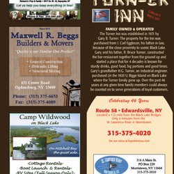 Turner Inn - Turner Inn 2017 Menu